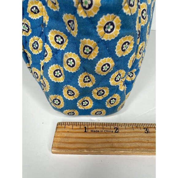 Vera Bradley Tall Tote Bag Riviera Blue Retired Pattern Quilted Cotton Cottage - Picture 6 of 14